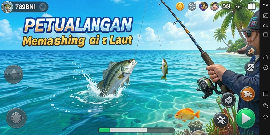 Tangkapan ikan besar di gameplay 789BNI yang seru.