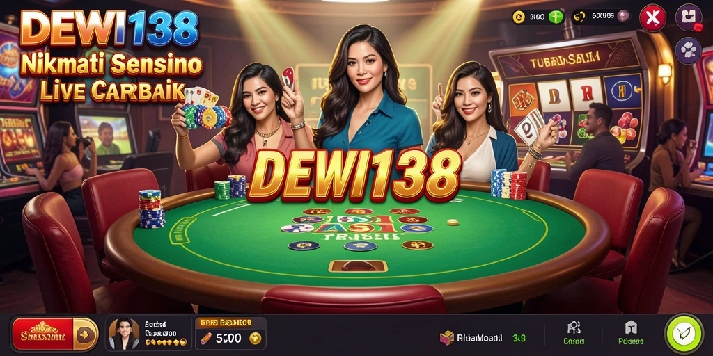Tampilan gameplay Live Casino yang menarik dan interaktif.