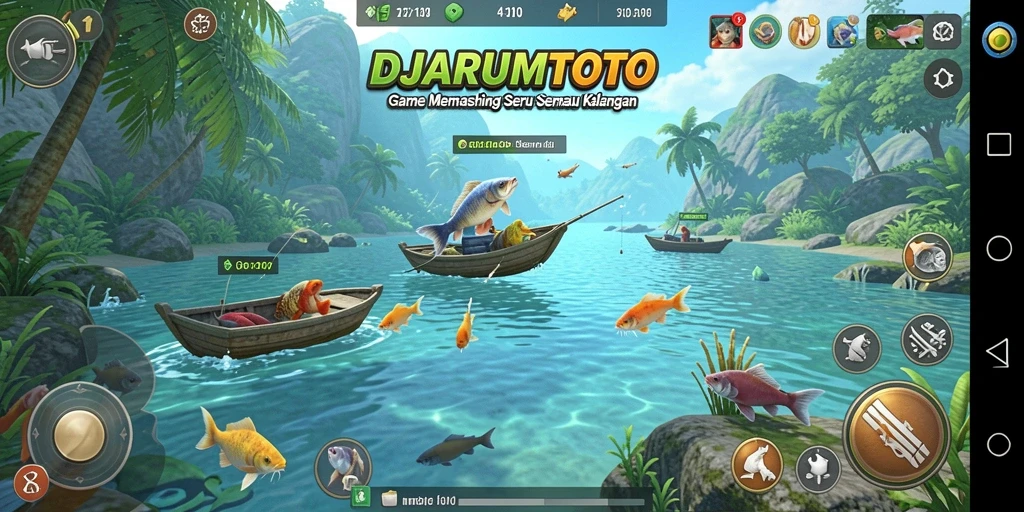Tangkapan ikan yang besar dan menakjubkan dalam DJARUMTOTO.