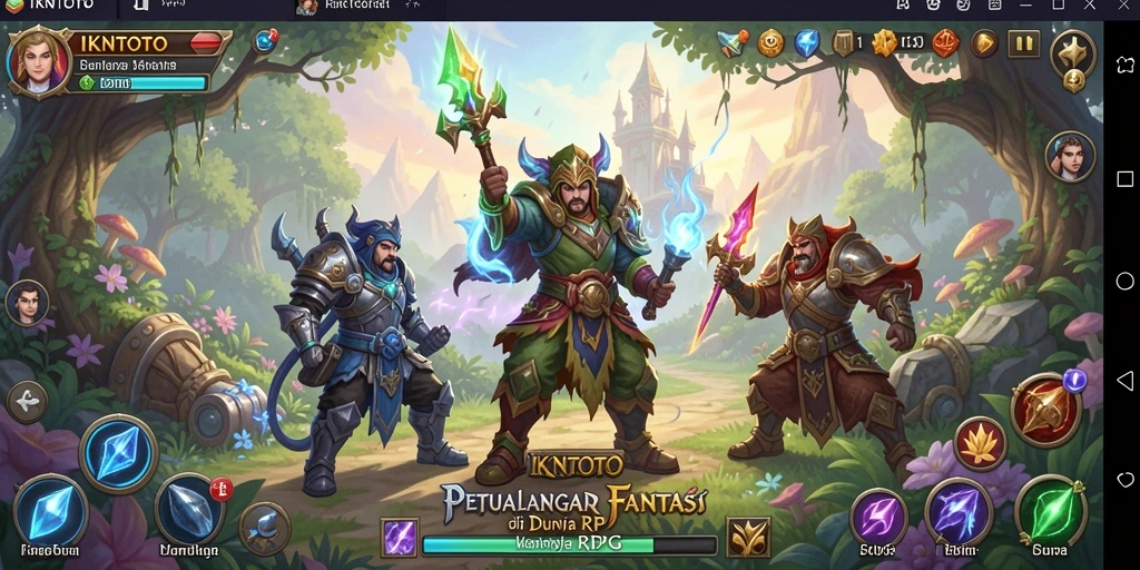 Screenshot menunjukkan gameplay seru dari <strong>IKNTOTO</strong> dengan pertempuran epik.