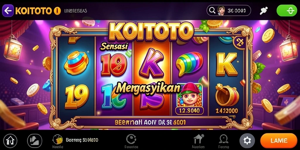 Tampilan gameplay KOITOTO yang menarik dan penuh warna.