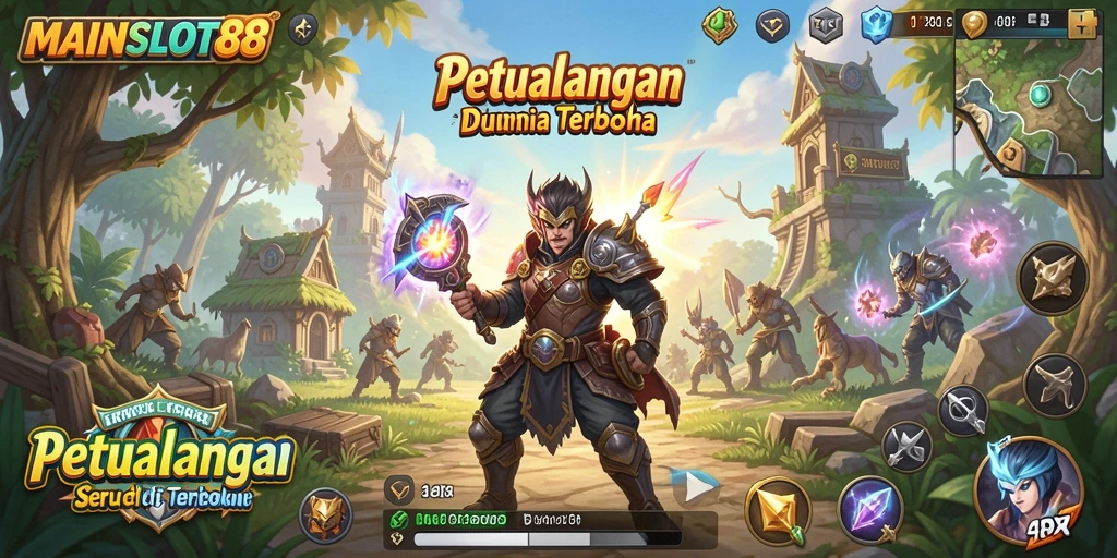 Tangkapan layar gameplay MAINSLOT88 yang memukau di dunia terbuka.