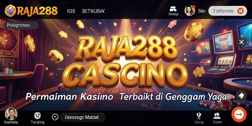 Tampilan menarik dan mendebarkan dari gameplay Kasino RAJA288.