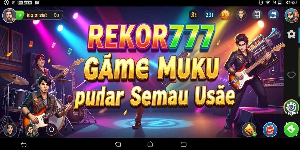 Screenshot gameplay <strong>REKOR777</strong> yang seru dengan aksi musik yang menghibur.