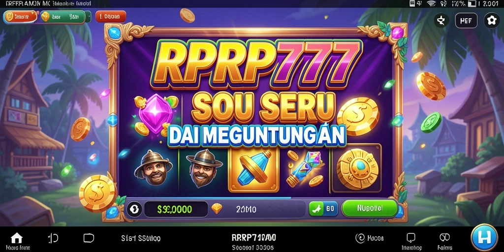Screenshot gameplay RPRP777 menampilkan momen seru di putaran slot.
