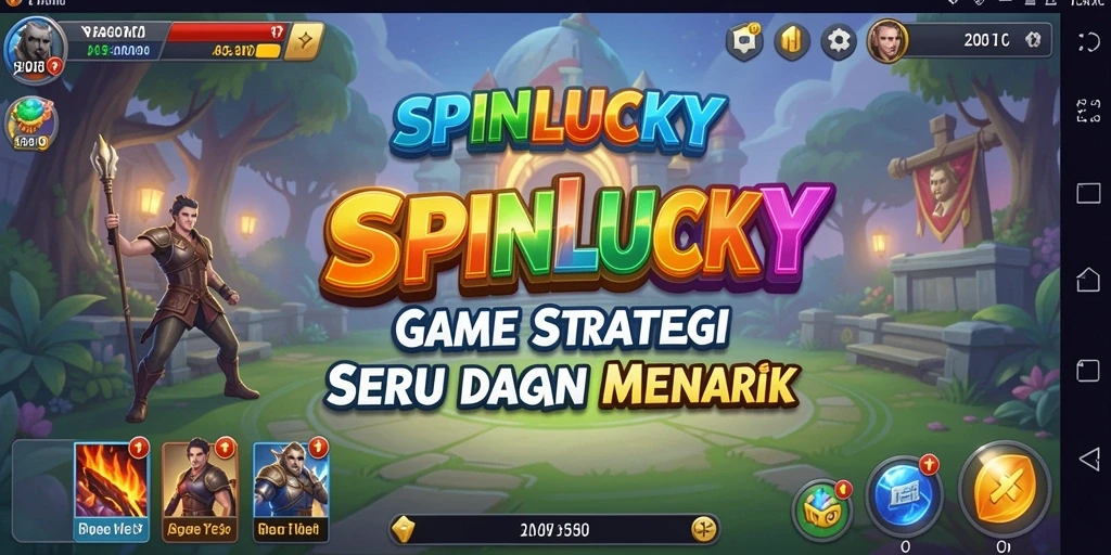 Tampilan gameplay SPINLUCKY yang menegangkan dan strategis.