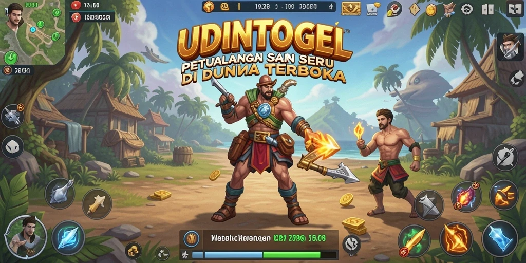 Tampilan gameplay menarik dari UDINTOGEL di dunia terbuka.